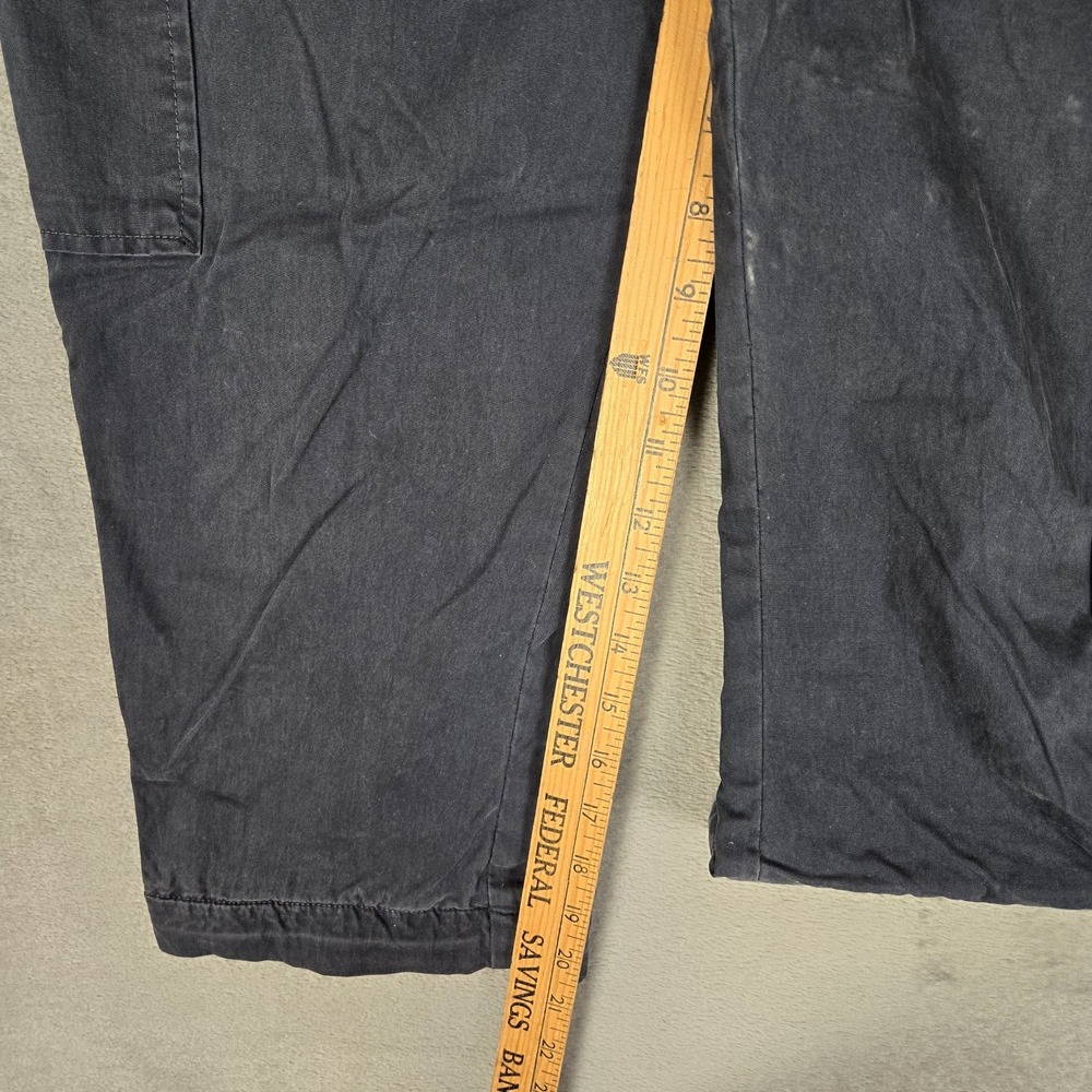 Vtg Abercrombie Fitch Cargo Shorts Youth 16 Navy Cargo Utility Paratroop *READ - Picture 8 of 10